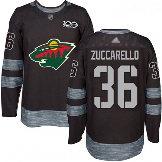 Wild #36 Mats Zuccarello Black 1917 2017 100th Anniversary Stitched Hockey Jersey Wild #36 Mats Zuccarello Black 1917 2017 100th Anniversary Stitched Hockey Jersey