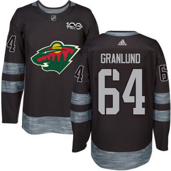 Wild #64 Mikael Granlund Black 1917 2017 100th Anniversary Stitched NHL Jersey Wild #64 Mikael Granlund Black 1917 2017 100th Anniversary Stitched NHL Jersey