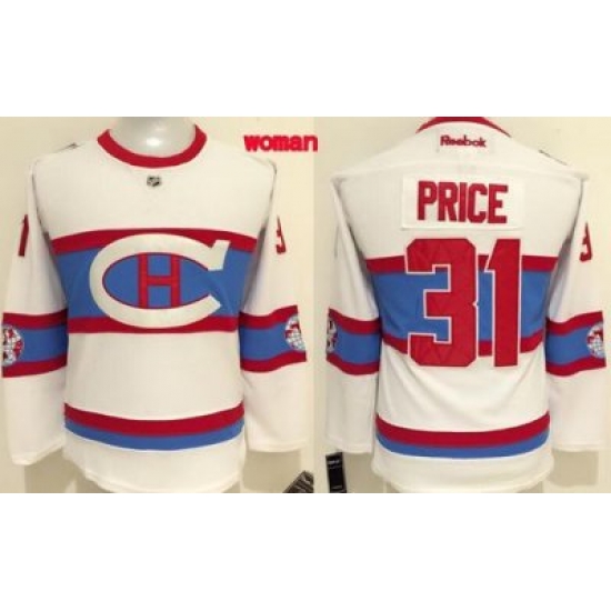 Canadiens #31 Carey Price White 2016 Winter Classic Womens Stitched NHL Jersey Canadiens #31 Carey Price White 2016 Winter Classic Womens Stitched NHL Jersey