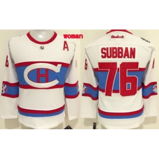 Canadiens #76 P K Subban White 2016 Winter Classic Womens Stitched NHL Jersey Canadiens #76 P K Subban White 2016 Winter Classic Womens Stitched NHL Jersey
