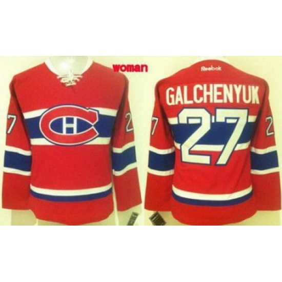 Women Montreal Canadiens #27 Alex Galchenyuk Red Home Stitched NHL Jersey1 Women Montreal Canadiens #27 Alex Galchenyuk Red Home Stitched NHL Jersey1
