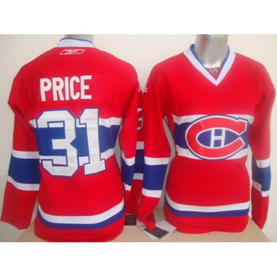 Women Montreal Canadiens 31 Price Red NHL Jersey Women Montreal Canadiens 31 Price Red NHL Jersey