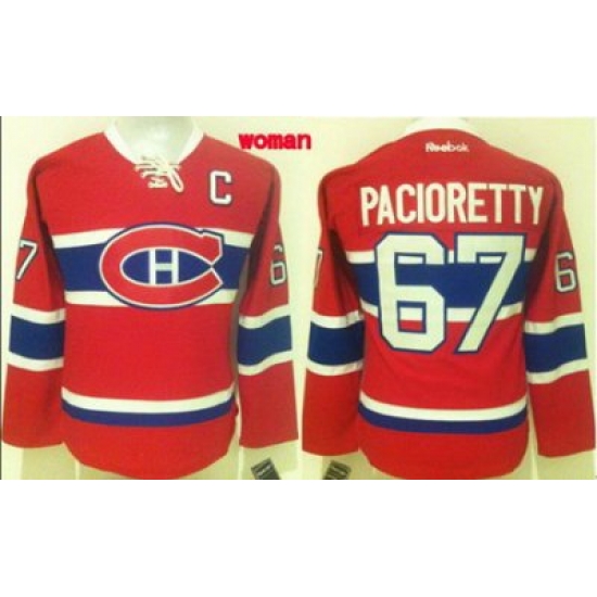 Women Montreal Canadiens #67 Max Pacioretty Red Home Stitched NHL Jersey1 Women Montreal Canadiens #67 Max Pacioretty Red Home Stitched NHL Jersey1