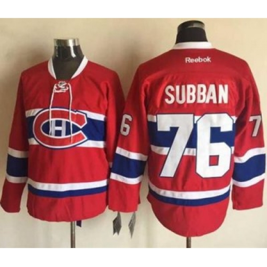 Women Montreal Canadiens #76 P K Subban Red Home Stitched NHL Jersey Women Montreal Canadiens #76 P K Subban Red Home Stitched NHL Jersey