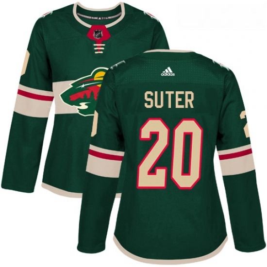 Womens Adidas Minnesota Wild 20 Ryan Suter Authentic Green Home NHL Jersey Womens Adidas Minnesota Wild 20 Ryan Suter Authentic Green Home NHL Jersey
