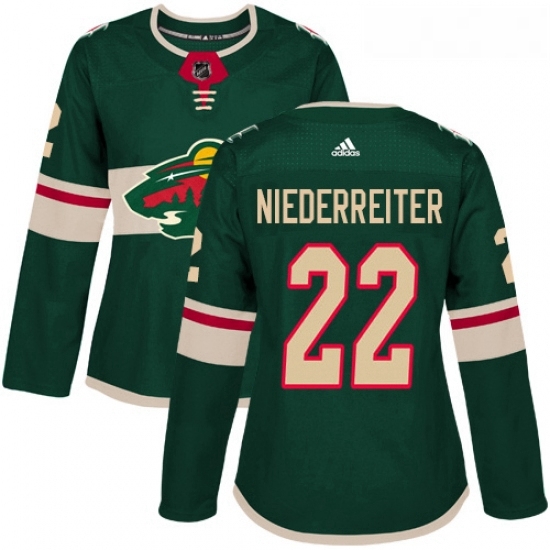 Womens Adidas Minnesota Wild 22 Nino Niederreiter Premier Green Home NHL Jersey Womens Adidas Minnesota Wild 22 Nino Niederreiter Premier Green Home NHL Jersey