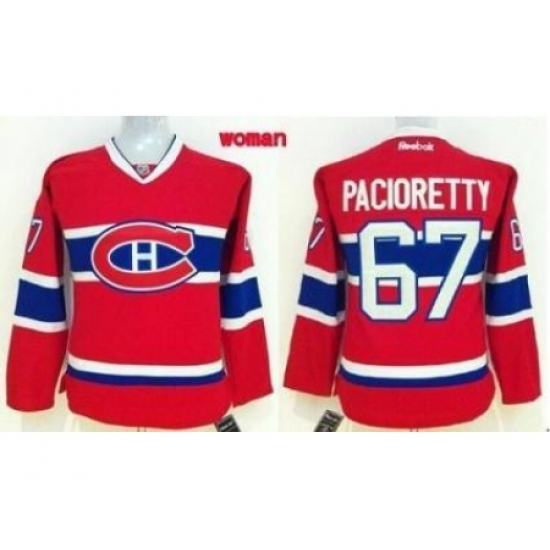 Women's Montreal Canadiens #67 Max Pacioretty Red Home Stitched NHL Jersey Women's Montreal Canadiens #67 Max Pacioretty Red Home Stitched NHL Jersey