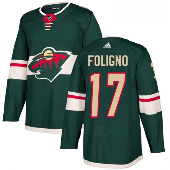 Youth Adidas Minnesota Wild 17 Marcus Foligno Authentic Green Home NHL Jersey Youth Adidas Minnesota Wild 17 Marcus Foligno Authentic Green Home NHL Jersey