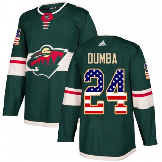 Youth Adidas Minnesota Wild 24 Matt Dumba Authentic Green USA Flag Fashion NHL Jersey Youth Adidas Minnesota Wild 24 Matt Dumba Authentic Green USA Flag Fashion NHL Jersey
