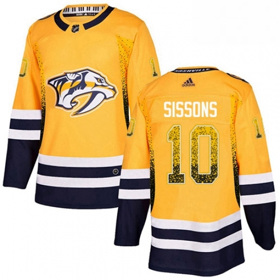 Mens Adidas Nashville Predators 10 Colton Sissons Authentic Gold Drift Fashion NHL Jersey Mens Adidas Nashville Predators 10 Colton Sissons Authentic Gold Drift Fashion NHL Jersey