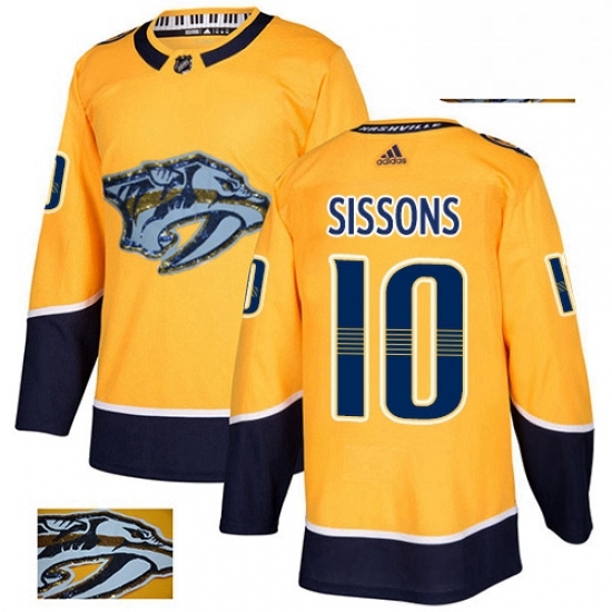 Mens Adidas Nashville Predators 10 Colton Sissons Authentic Gold Fashion Gold NHL Jersey Mens Adidas Nashville Predators 10 Colton Sissons Authentic Gold Fashion Gold NHL Jersey