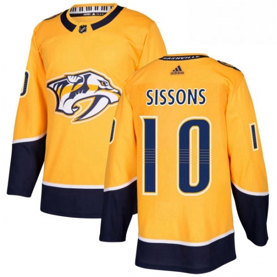 Mens Adidas Nashville Predators 10 Colton Sissons Premier Gold Home NHL Jersey Mens Adidas Nashville Predators 10 Colton Sissons Premier Gold Home NHL Jersey