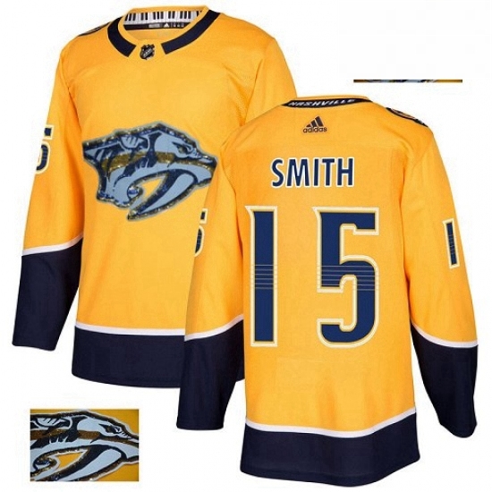 Mens Adidas Nashville Predators 15 Craig Smith Authentic Gold Fashion Gold NHL Jersey Mens Adidas Nashville Predators 15 Craig Smith Authentic Gold Fashion Gold NHL Jersey