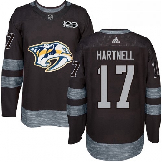 Mens Adidas Nashville Predators 17 Scott Hartnell Authentic Black 1917 2017 100th Anniversary NHL Jersey Mens Adidas Nashville Predators 17 Scott Hartnell Authentic Black 1917 2017 100th Anniversary NHL Jersey