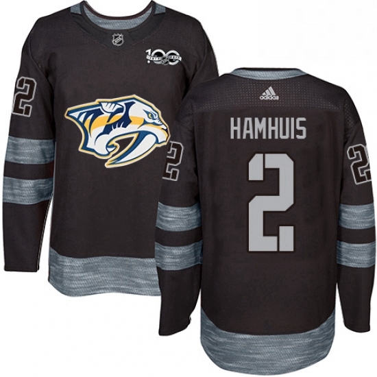 Mens Adidas Nashville Predators 2 Dan Hamhuis Authentic Black 1917 2017 100th Anniversary NHL Jersey Mens Adidas Nashville Predators 2 Dan Hamhuis Authentic Black 1917 2017 100th Anniversary NHL Jersey