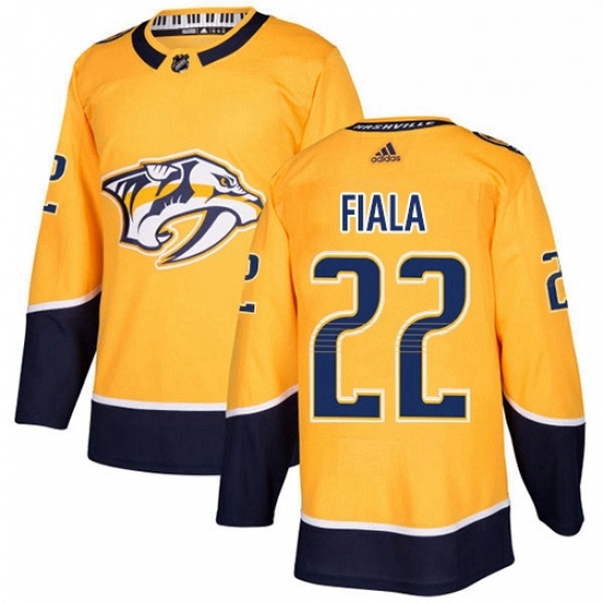 Mens Adidas Nashville Predators 22 Kevin Fiala Authentic Gold Home NHL Jersey Mens Adidas Nashville Predators 22 Kevin Fiala Authentic Gold Home NHL Jersey