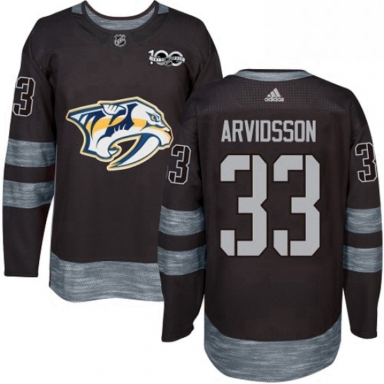 Mens Adidas Nashville Predators 33 Viktor Arvidsson Authentic Black 1917 2017 100th Anniversary NHL Jersey Mens Adidas Nashville Predators 33 Viktor Arvidsson Authentic Black 1917 2017 100th Anniversary NHL Jersey