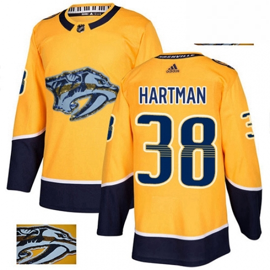 Mens Adidas Nashville Predators 38 Ryan Hartman Authentic Gold Fashion Gold NHL Jersey Mens Adidas Nashville Predators 38 Ryan Hartman Authentic Gold Fashion Gold NHL Jersey
