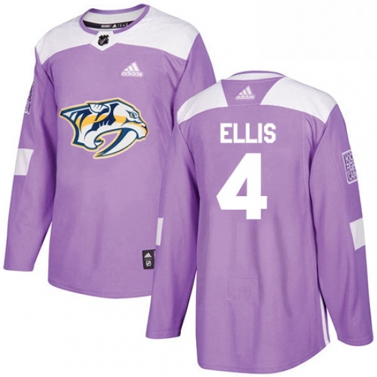 Mens Adidas Nashville Predators 4 Ryan Ellis Authentic Purple Fights Cancer Practice NHL Jersey Mens Adidas Nashville Predators 4 Ryan Ellis Authentic Purple Fights Cancer Practice NHL Jersey