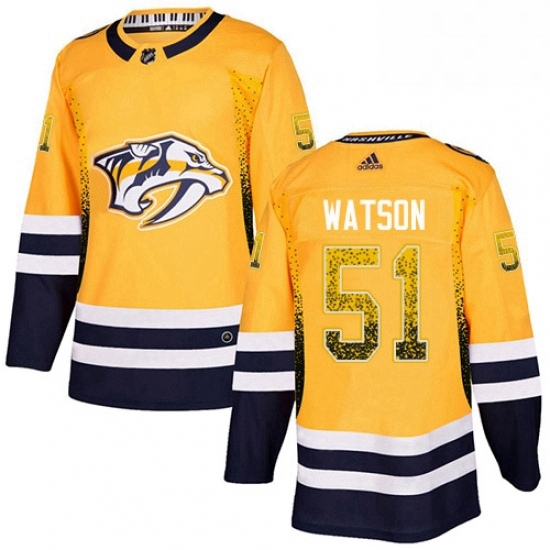 Mens Adidas Nashville Predators 51 Austin Watson Authentic Gold Drift Fashion NHL Jersey Mens Adidas Nashville Predators 51 Austin Watson Authentic Gold Drift Fashion NHL Jersey