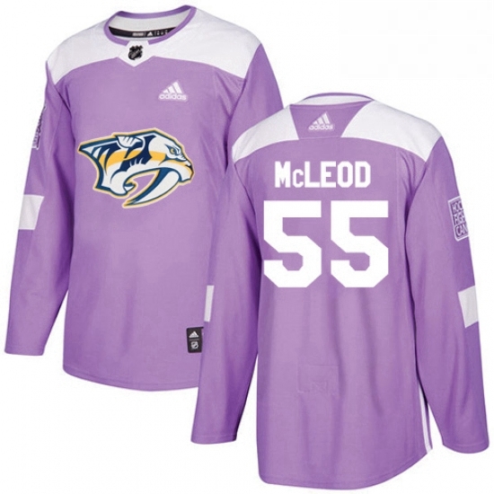 Mens Adidas Nashville Predators 55 Cody McLeod Authentic Purple Fights Cancer Practice NHL Jersey Mens Adidas Nashville Predators 55 Cody McLeod Authentic Purple Fights Cancer Practice NHL Jersey
