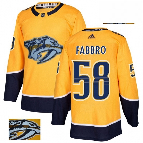 Mens Adidas Nashville Predators 58 Dante Fabbro Authentic Gold Fashion Gold NHL Jersey Mens Adidas Nashville Predators 58 Dante Fabbro Authentic Gold Fashion Gold NHL Jersey