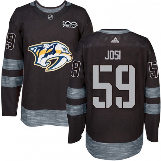 Mens Adidas Nashville Predators 59 Roman Josi Authentic Black 1917 2017 100th Anniversary NHL Jersey Mens Adidas Nashville Predators 59 Roman Josi Authentic Black 1917 2017 100th Anniversary NHL Jersey