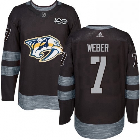 Mens Adidas Nashville Predators 7 Yannick Weber Authentic Black 1917 2017 100th Anniversary NHL Jersey Mens Adidas Nashville Predators 7 Yannick Weber Authentic Black 1917 2017 100th Anniversary NHL Jersey