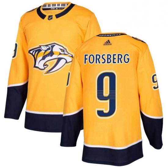 Mens Adidas Nashville Predators 9 Filip Forsberg Premier Gold Home NHL Jersey Mens Adidas Nashville Predators 9 Filip Forsberg Premier Gold Home NHL Jersey