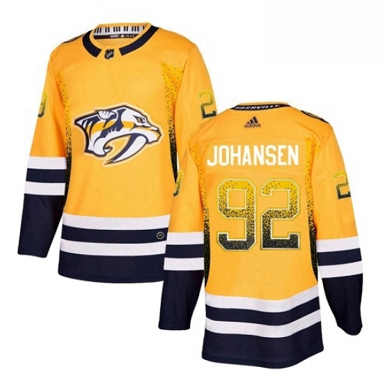 Mens Adidas Nashville Predators 92 Ryan Johansen Authentic Gold Drift Fashion NHL Jersey Mens Adidas Nashville Predators 92 Ryan Johansen Authentic Gold Drift Fashion NHL Jersey