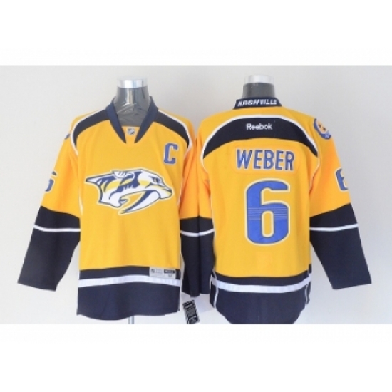 NHL Nashville Predators #6 Shea Weber Yellow jerseys NHL Nashville Predators #6 Shea Weber Yellow jerseys