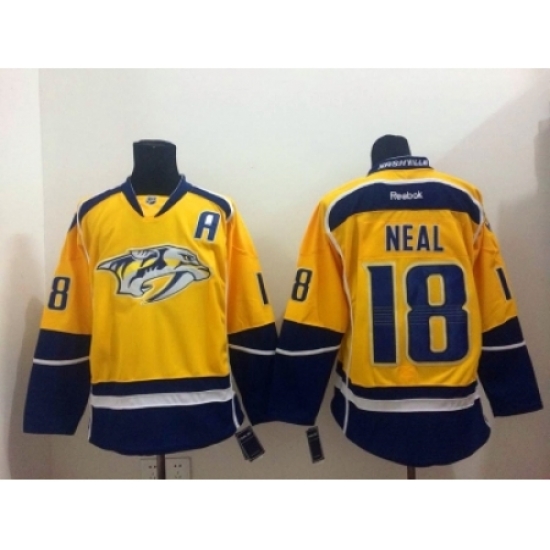 NHL nashville predators #18 neal blue-yellow Jerseys NHL nashville predators #18 neal blue-yellow Jerseys