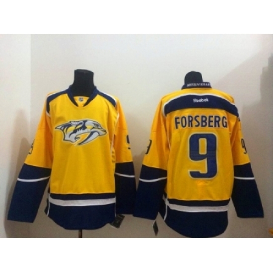 NHL nashville predators #9 forsberg blue-yellow Jerseys NHL nashville predators #9 forsberg blue-yellow Jerseys