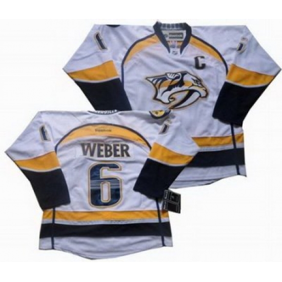 Nashville Predators #6 Shea weber C PATCH white Jersey Nashville Predators #6 Shea weber C PATCH white Jersey