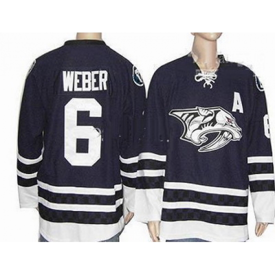 Nashville Predators #6 Weber Black hockey jerseys Nashville Predators #6 Weber Black hockey jerseys
