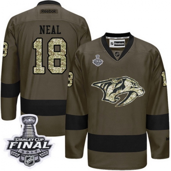 Predators #18 James Neal Green Salute to Service 2017 Stanley Cup Final Patch Stitched NHL Jersey Predators #18 James Neal Green Salute to Service 2017 Stanley Cup Final Patch Stitched NHL Jersey