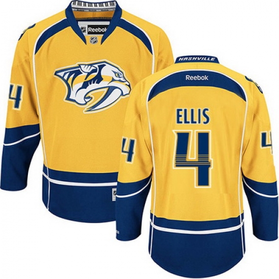 Predators #4 Ryan Ellis Yellow Home Stitched NHL Jersey Predators #4 Ryan Ellis Yellow Home Stitched NHL Jersey