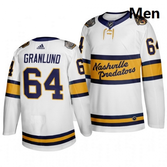 Predators 64 Mikael Granlund White 2020 Winter Classic Adidas Jersey Predators 64 Mikael Granlund White 2020 Winter Classic Adidas Jersey