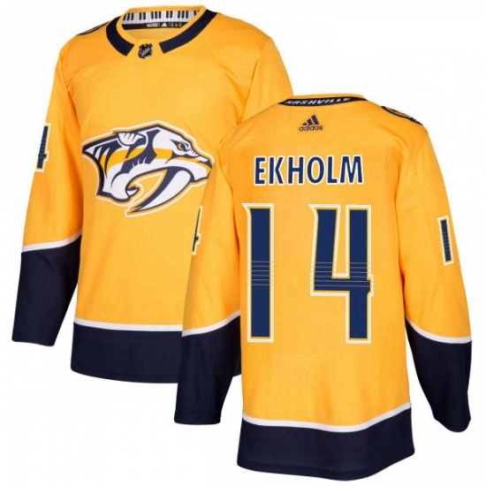 Youth Adidas Nashville Predators 14 Mattias Ekholm Authentic Gold Home NHL Jersey Youth Adidas Nashville Predators 14 Mattias Ekholm Authentic Gold Home NHL Jersey