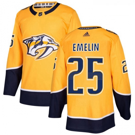 Youth Adidas Nashville Predators 25 Alexei Emelin Authentic Gold Home NHL Jersey Youth Adidas Nashville Predators 25 Alexei Emelin Authentic Gold Home NHL Jersey