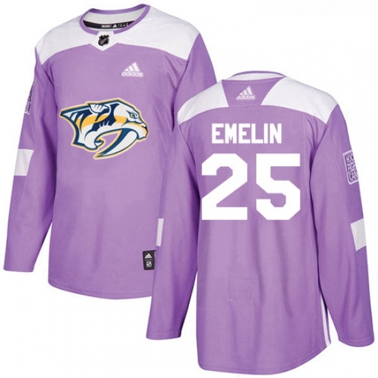 Youth Adidas Nashville Predators 25 Alexei Emelin Authentic Purple Fights Cancer Practice NHL Jersey Youth Adidas Nashville Predators 25 Alexei Emelin Authentic Purple Fights Cancer Practice NHL Jersey