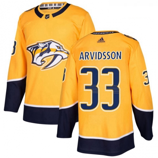 Youth Adidas Nashville Predators 33 Viktor Arvidsson Authentic Gold Home NHL Jersey Youth Adidas Nashville Predators 33 Viktor Arvidsson Authentic Gold Home NHL Jersey