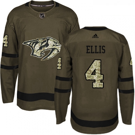 Youth Adidas Nashville Predators 4 Ryan Ellis Authentic Green Salute to Service NHL Jersey Youth Adidas Nashville Predators 4 Ryan Ellis Authentic Green Salute to Service NHL Jersey