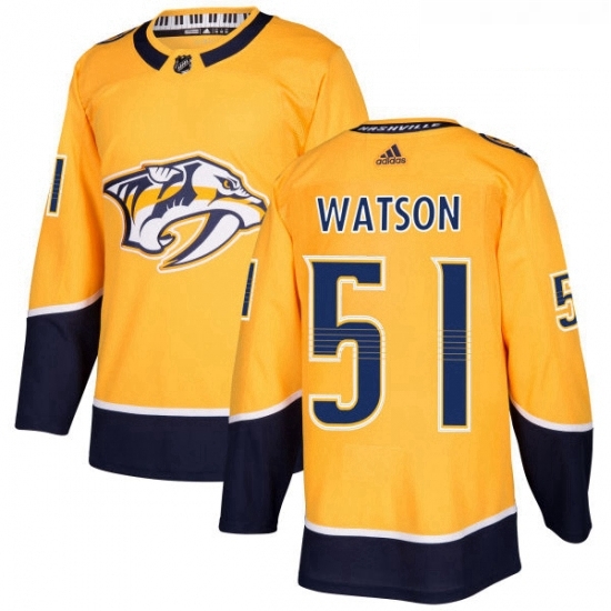 Youth Adidas Nashville Predators 51 Austin Watson Authentic Gold Home NHL Jersey Youth Adidas Nashville Predators 51 Austin Watson Authentic Gold Home NHL Jersey