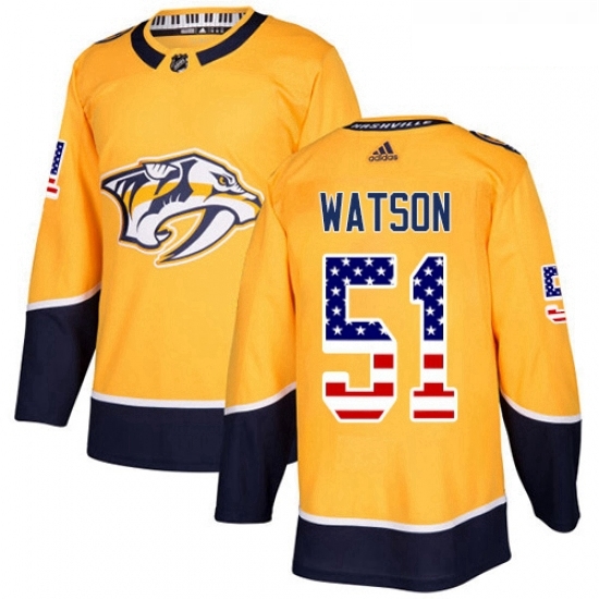 Youth Adidas Nashville Predators 51 Austin Watson Authentic Gold USA Flag Fashion NHL Jersey Youth Adidas Nashville Predators 51 Austin Watson Authentic Gold USA Flag Fashion NHL Jersey