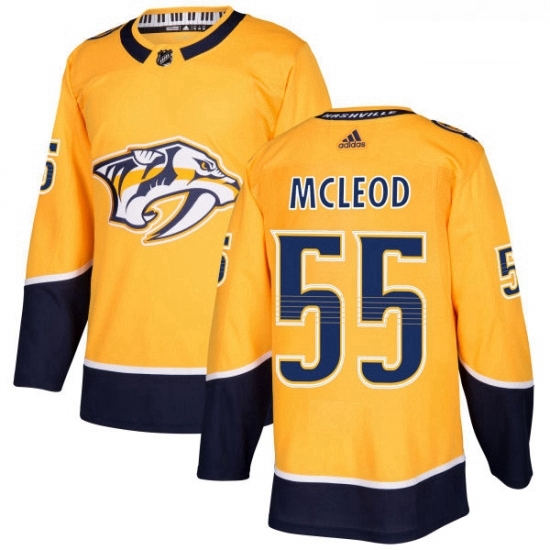 Youth Adidas Nashville Predators 55 Cody McLeod Authentic Gold Home NHL Jersey Youth Adidas Nashville Predators 55 Cody McLeod Authentic Gold Home NHL Jersey