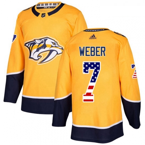 Youth Adidas Nashville Predators 7 Yannick Weber Authentic Gold USA Flag Fashion NHL Jersey Youth Adidas Nashville Predators 7 Yannick Weber Authentic Gold USA Flag Fashion NHL Jersey