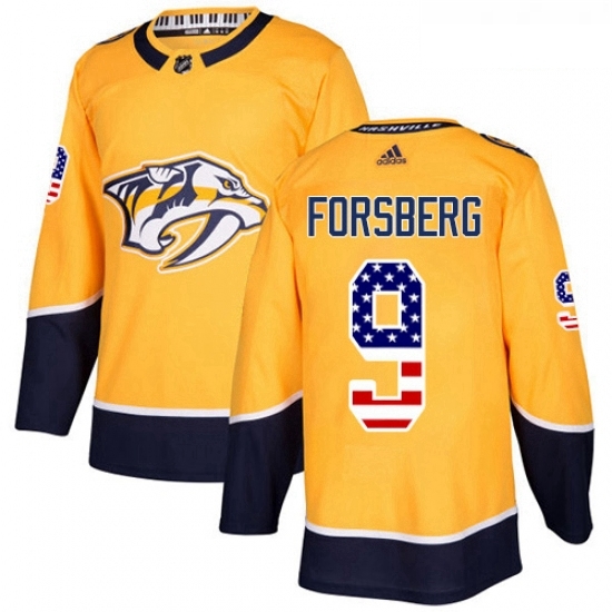 Youth Adidas Nashville Predators 9 Filip Forsberg Authentic Gold USA Flag Fashion NHL Jersey Youth Adidas Nashville Predators 9 Filip Forsberg Authentic Gold USA Flag Fashion NHL Jersey