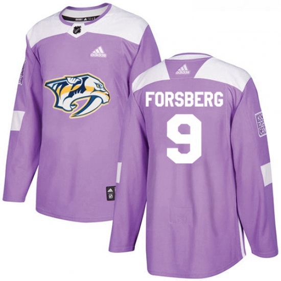 Youth Adidas Nashville Predators 9 Filip Forsberg Authentic Purple Fights Cancer Practice NHL Jersey Youth Adidas Nashville Predators 9 Filip Forsberg Authentic Purple Fights Cancer Practice NHL Jersey