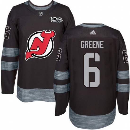 Devils #6 Andy Greene Black 1917 2017 100th Anniversary Stitched NHL Jersey Devils #6 Andy Greene Black 1917 2017 100th Anniversary Stitched NHL Jersey